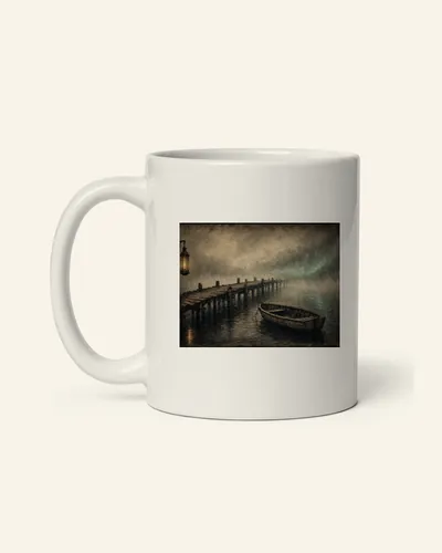 Pier Lantern in Fog